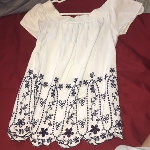 off shoulder blouse